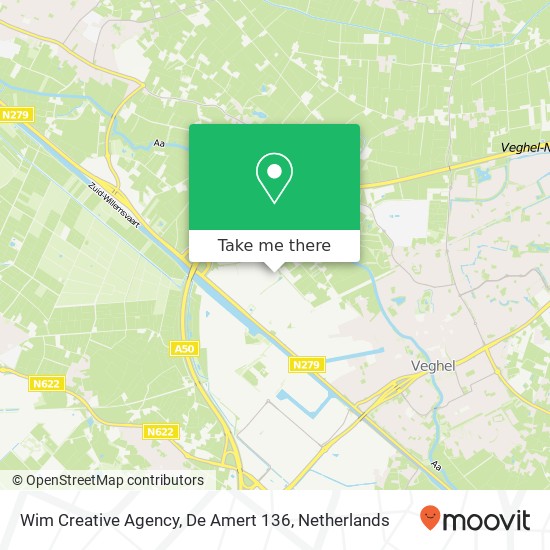 Wim Creative Agency, De Amert 136 map