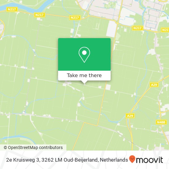 2e Kruisweg 3, 3262 LM Oud-Beijerland map