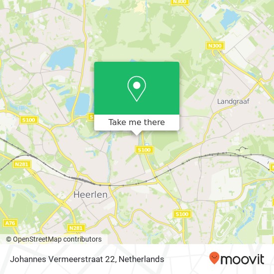 Johannes Vermeerstraat 22, 6415 TR Heerlen Karte
