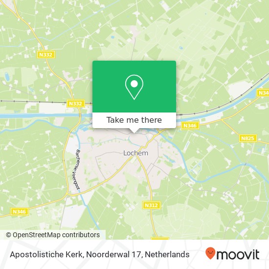 Apostolistiche Kerk, Noorderwal 17 map