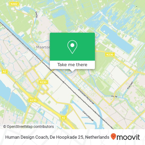 Human Design Coach, De Hoopkade 25 map