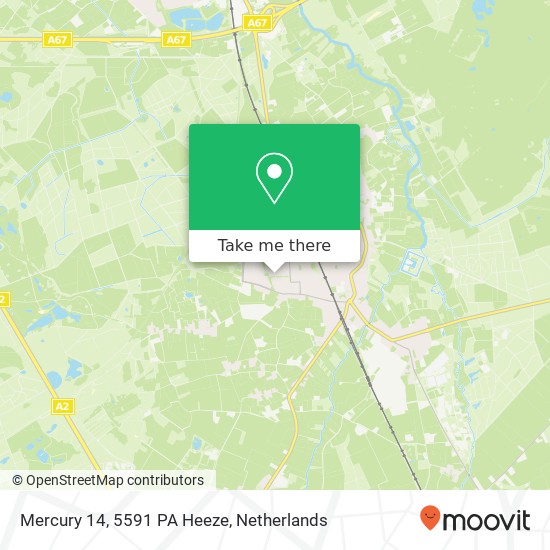 Mercury 14, 5591 PA Heeze map