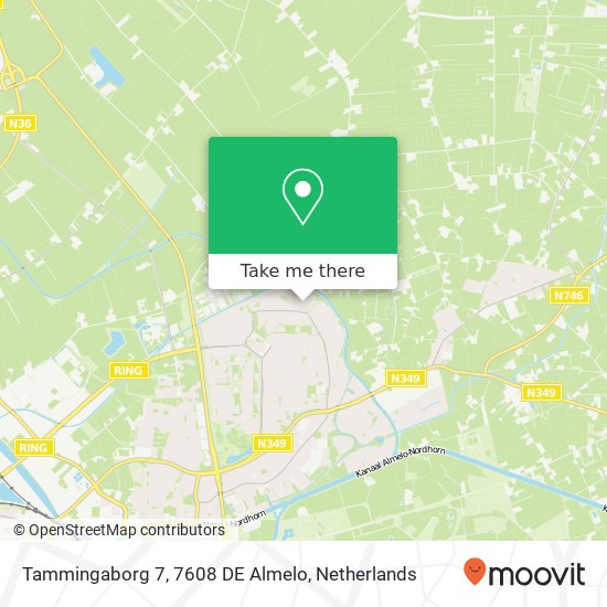 Tammingaborg 7, 7608 DE Almelo map