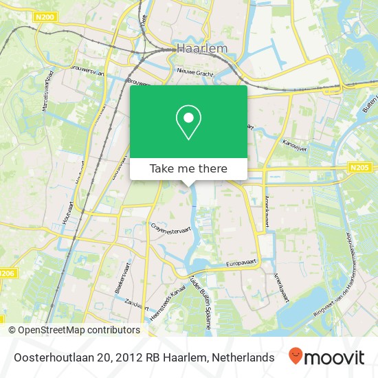 Oosterhoutlaan 20, 2012 RB Haarlem map