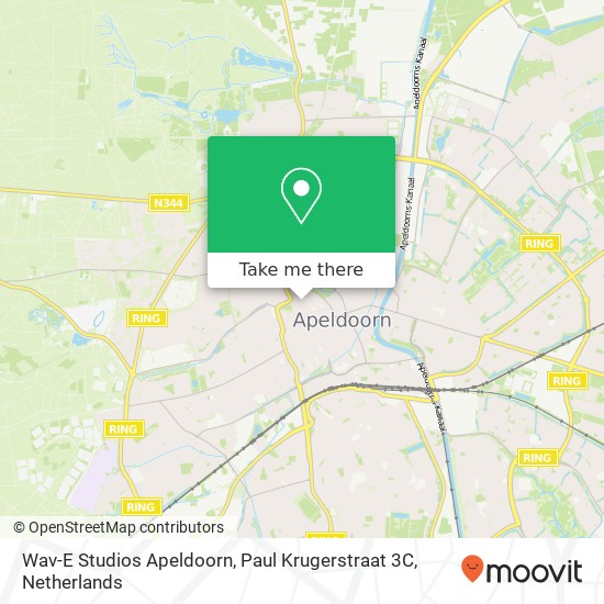 Wav-E Studios Apeldoorn, Paul Krugerstraat 3C map