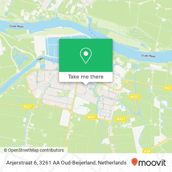 Anjerstraat 6, 3261 AA Oud-Beijerland map