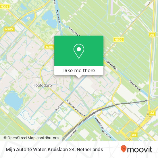 Mijn Auto te Water, Kruislaan 24 map