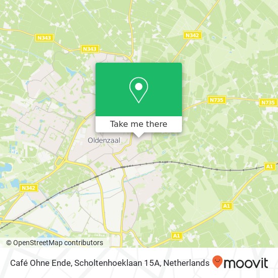 Café Ohne Ende, Scholtenhoeklaan 15A map