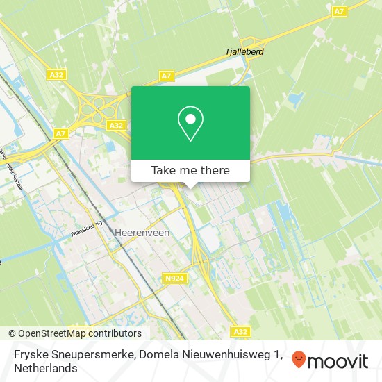 Fryske Sneupersmerke, Domela Nieuwenhuisweg 1 map