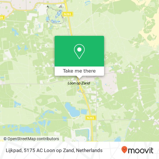 Lijkpad, 5175 AC Loon op Zand map