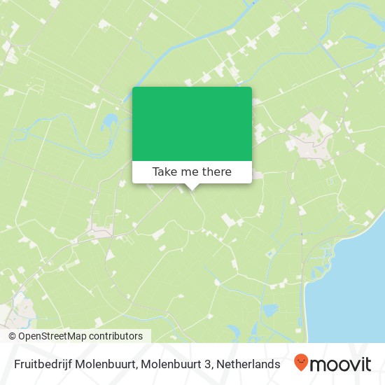 Fruitbedrijf Molenbuurt, Molenbuurt 3 map