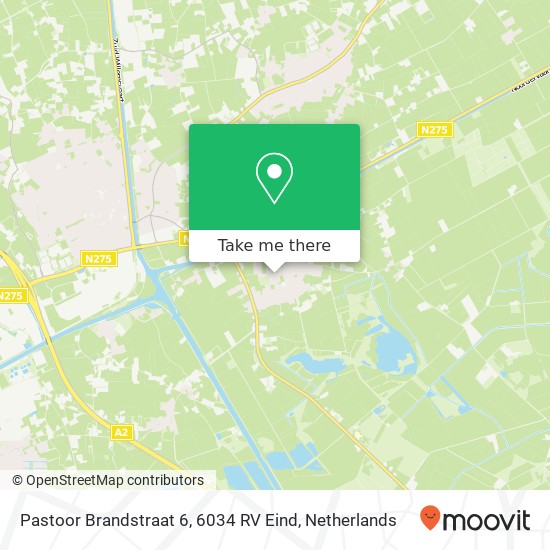 Pastoor Brandstraat 6, 6034 RV Eind map