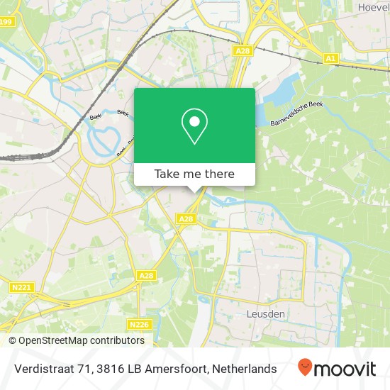 Verdistraat 71, 3816 LB Amersfoort map