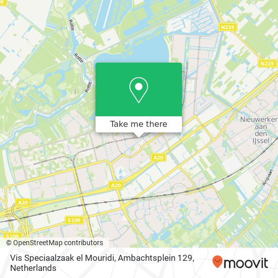 Vis Speciaalzaak el Mouridi, Ambachtsplein 129 map