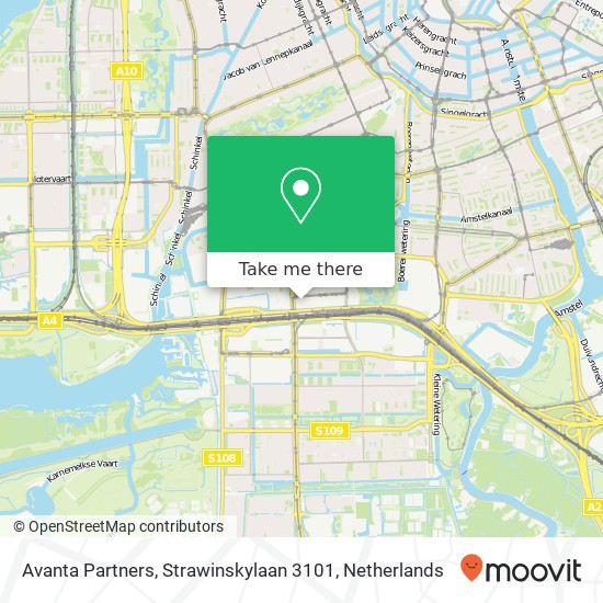 Avanta Partners, Strawinskylaan 3101 map