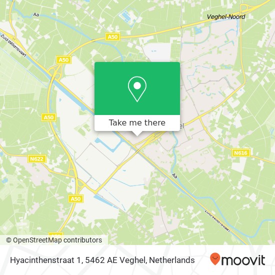 Hyacinthenstraat 1, 5462 AE Veghel map