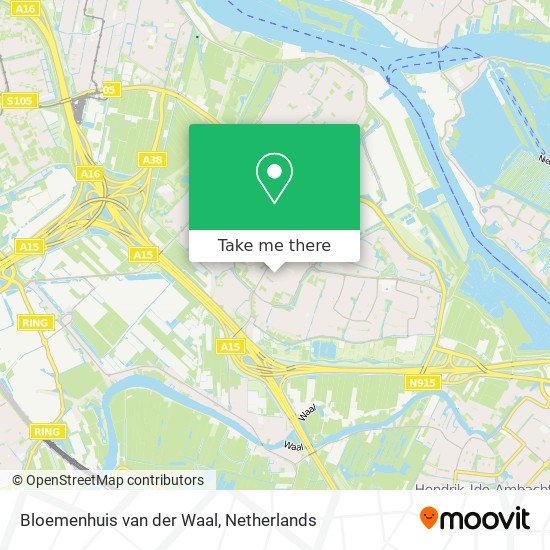 Bloemenhuis van der Waal map