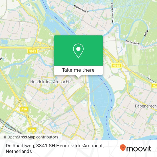 De Raadtweg, 3341 SH Hendrik-Ido-Ambacht map