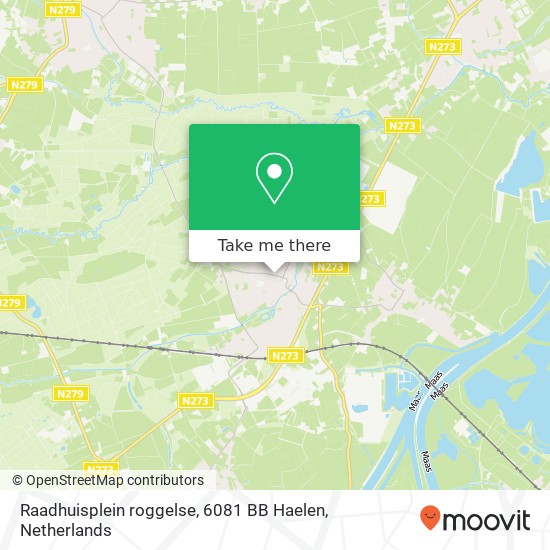 Raadhuisplein roggelse, 6081 BB Haelen map