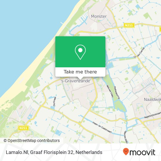 Lamalo.Nl, Graaf Florisplein 32 map