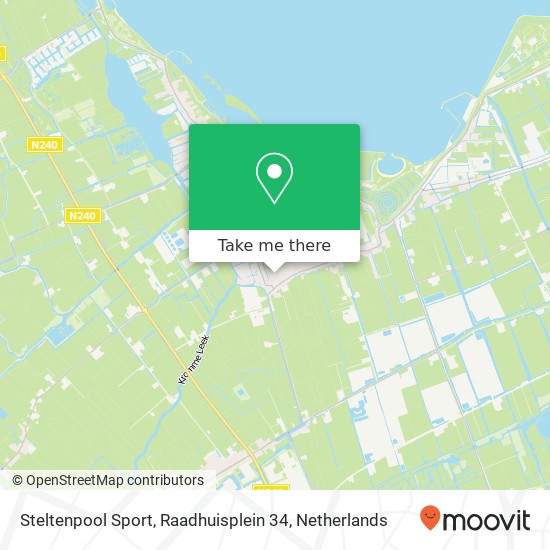 Steltenpool Sport, Raadhuisplein 34 map