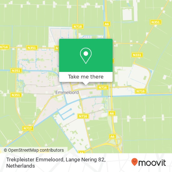 Trekpleister Emmeloord, Lange Nering 82 map