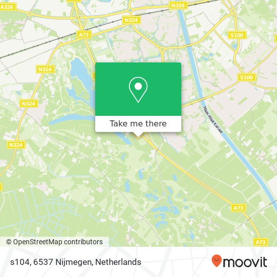 s104, 6537 Nijmegen map