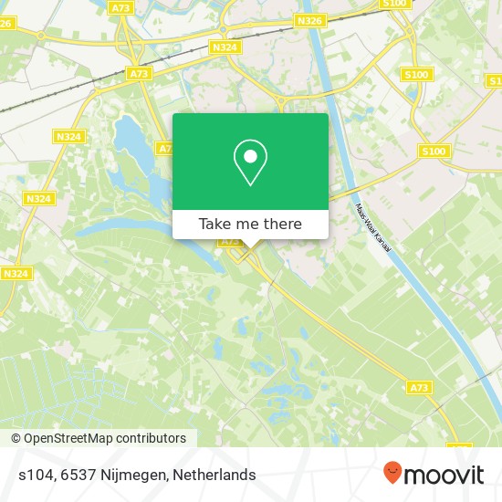 s104, 6537 Nijmegen map