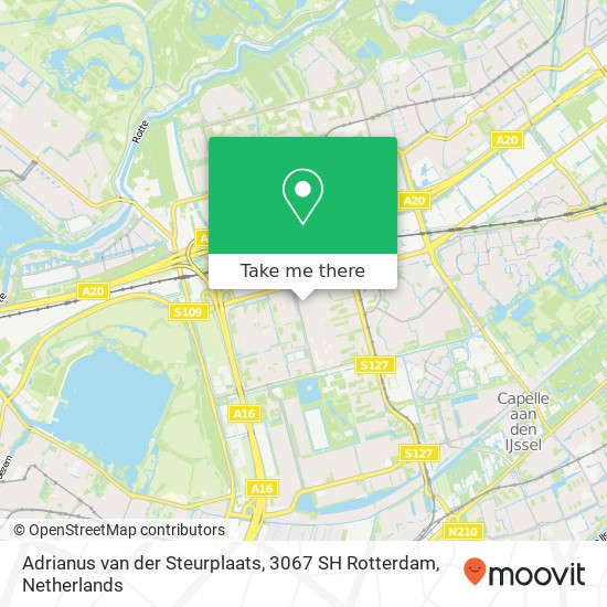 Adrianus van der Steurplaats, 3067 SH Rotterdam map