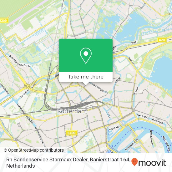 Rh Bandenservice Starmaxx Dealer, Banierstraat 164 Karte