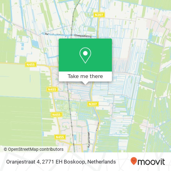 Oranjestraat 4, 2771 EH Boskoop map