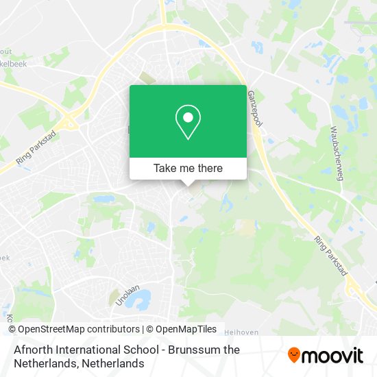 Afnorth International School - Brunssum the Netherlands map