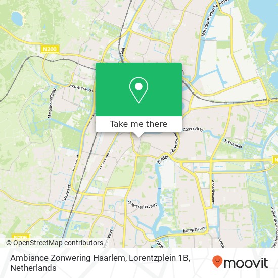 Ambiance Zonwering Haarlem, Lorentzplein 1B map