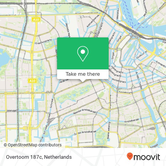 Overtoom 187c, 1054 HT Amsterdam map