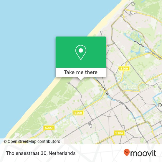 Tholensestraat 30, 2583 NT Scheveningen Karte