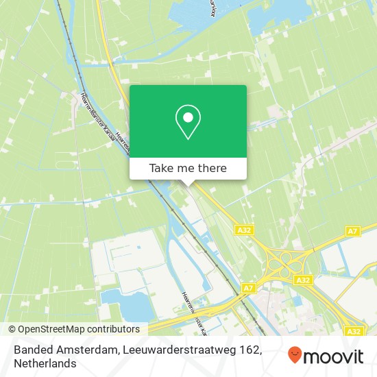 Banded Amsterdam, Leeuwarderstraatweg 162 map