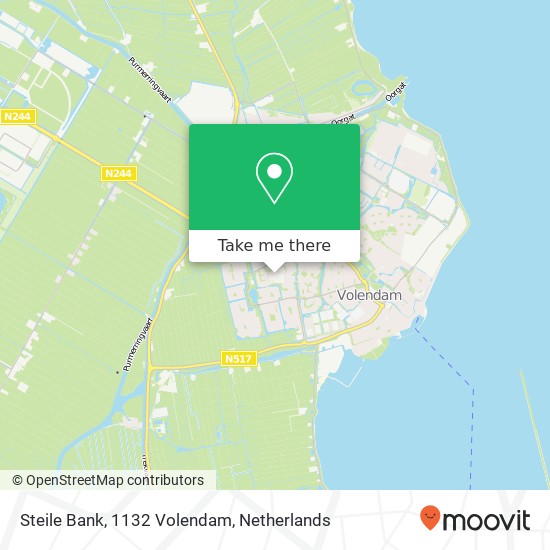 Steile Bank, 1132 Volendam map