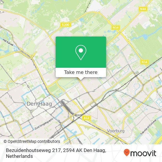 Bezuidenhoutseweg 217, 2594 AK Den Haag Karte