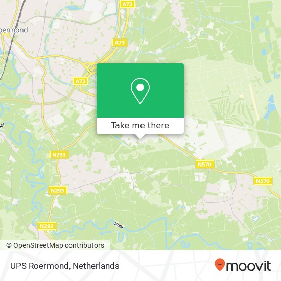 UPS Roermond map