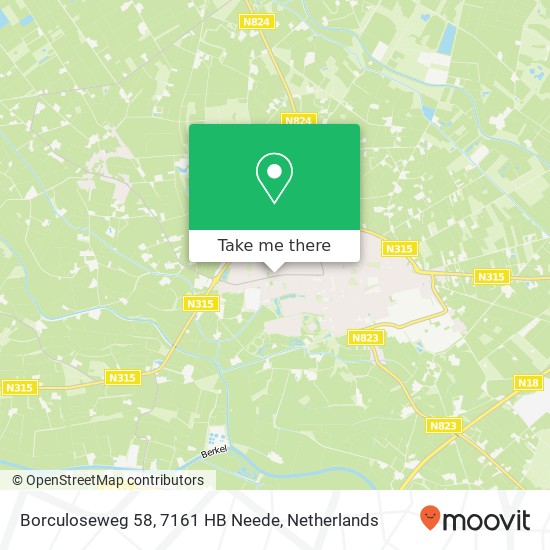 Borculoseweg 58, 7161 HB Neede map