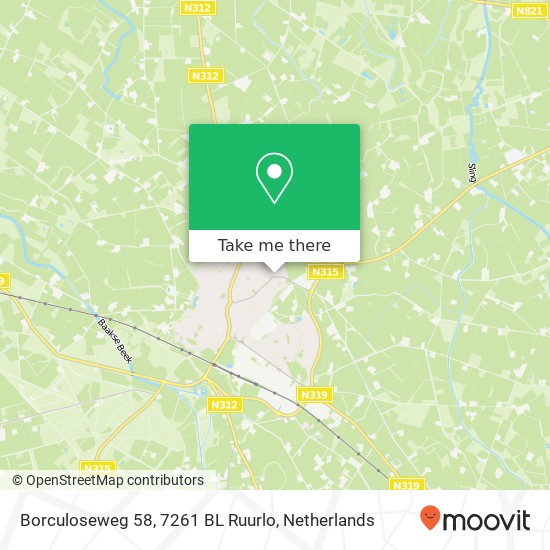 Borculoseweg 58, 7261 BL Ruurlo map