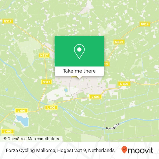 Forza Cycling Mallorca, Hogestraat 9 map