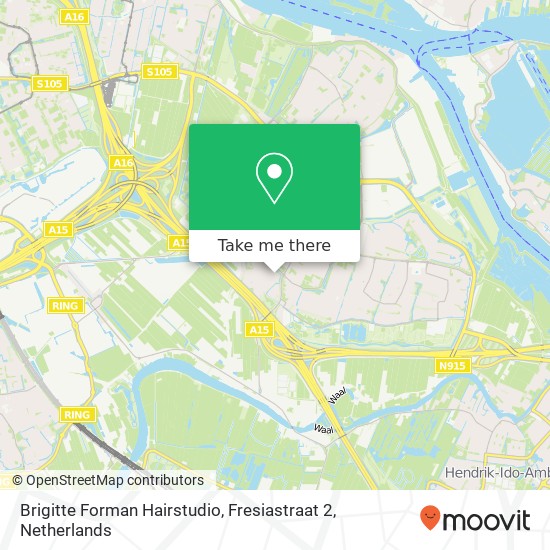 Brigitte Forman Hairstudio, Fresiastraat 2 map