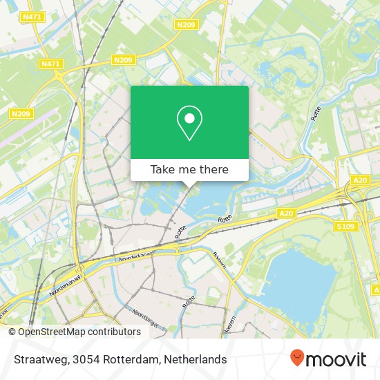 Straatweg, 3054 Rotterdam map