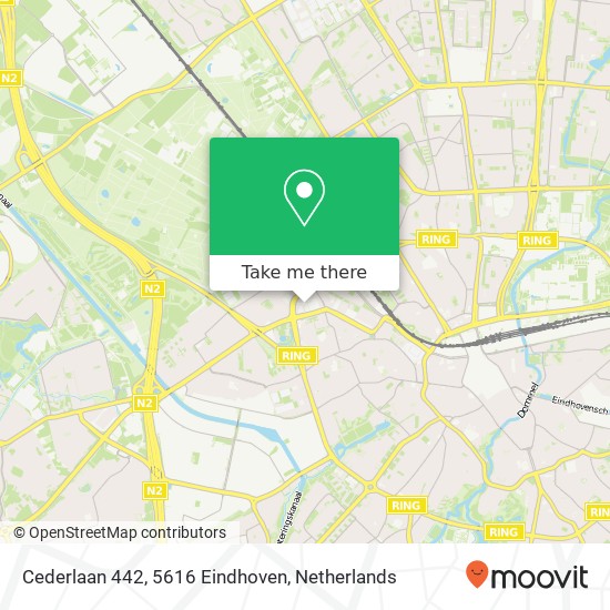 Cederlaan 442, 5616 Eindhoven map