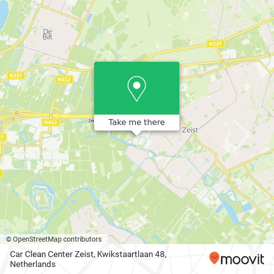 Car Clean Center Zeist, Kwikstaartlaan 48 Karte