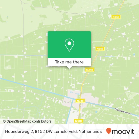 Hoenderweg 2, 8152 DW Lemelerveld map