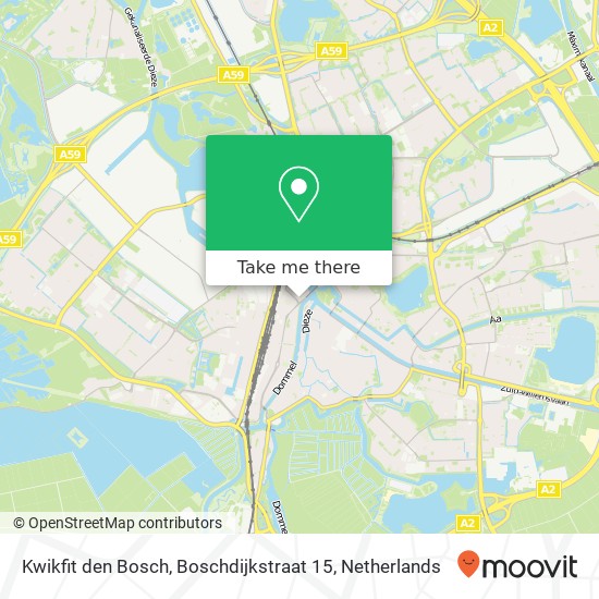 Kwikfit den Bosch, Boschdijkstraat 15 map