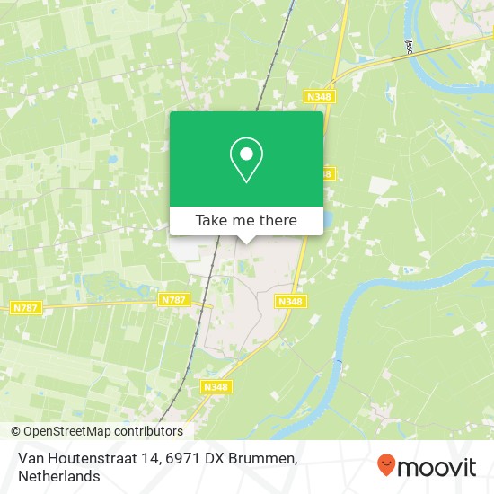 Van Houtenstraat 14, 6971 DX Brummen map