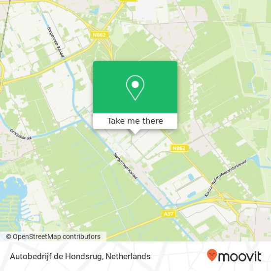 Autobedrijf de Hondsrug map